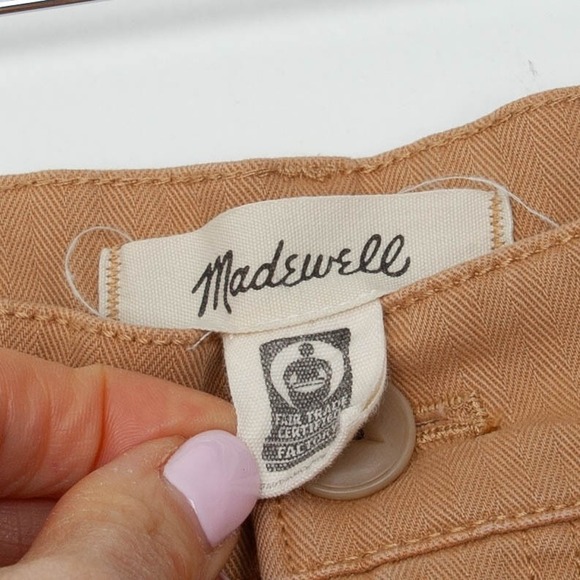 Madewell Womens 90s Straight Cargo Utility Pants High Rise Size 24 Tan - Picture 5 of 10